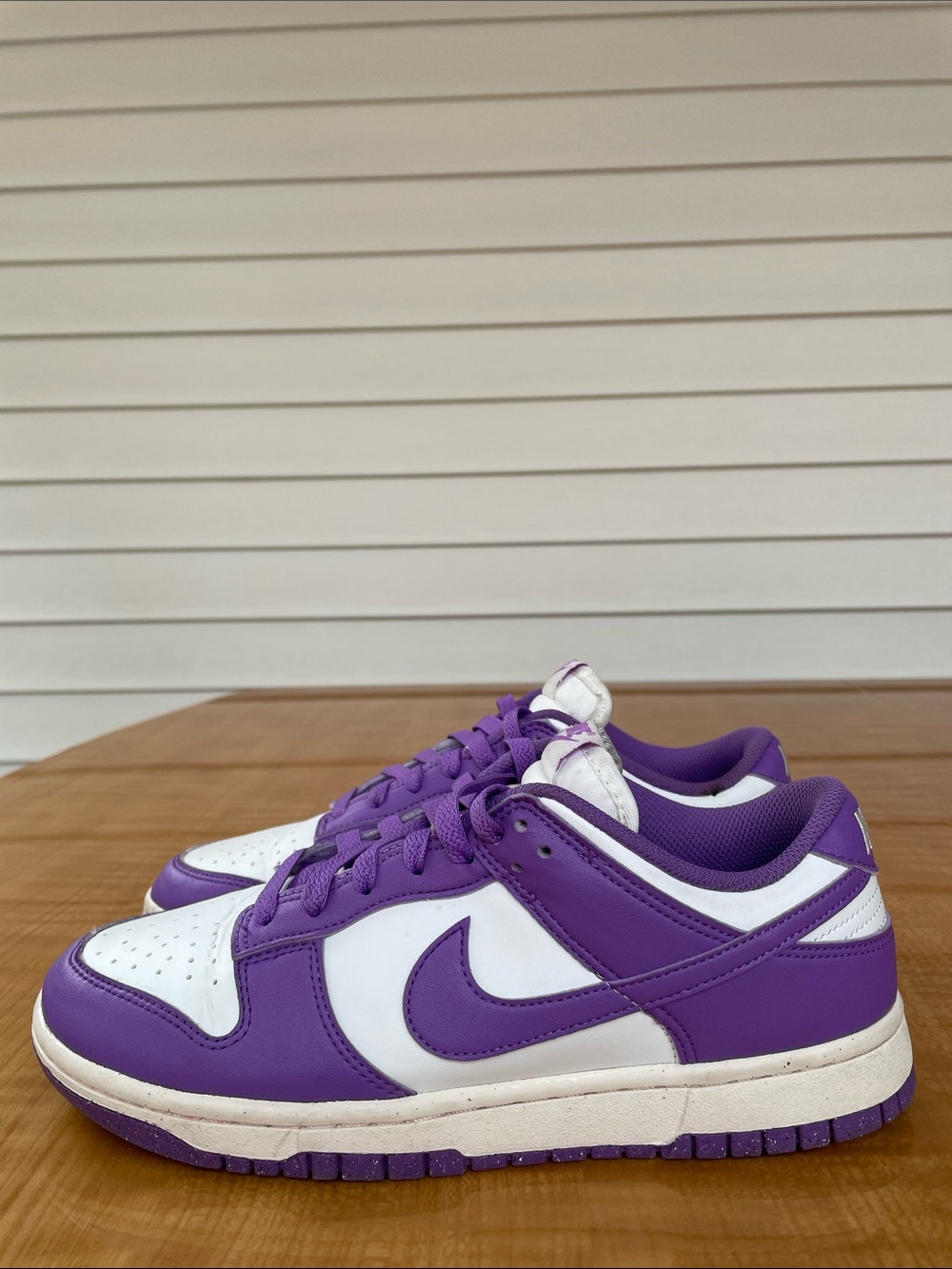 Nike Women’s Dunk Low Next Nature Black Raspberry Shoes Size 9 Purple White